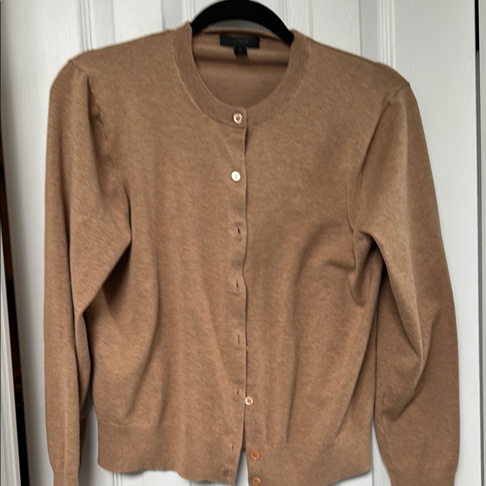 J. Crew Tan Cardigan Sweater